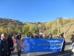 پیاده روی جمعی از کارکنان آموزشکده های فنی و حرفه ای شهرستان همدان به مناسبت سالگرد تاسیس دانشگاه فنی و حرفه ای