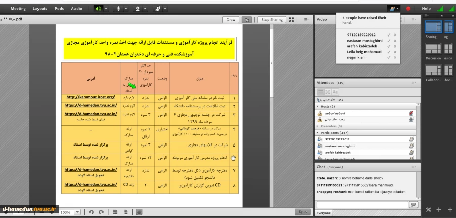 برگزاری جلسه ی توجیهی کارآموزی به صورت آنلاین برای دانشجویان و اساتید محترم در روزهای 6 و 7 مرداد 2