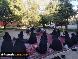 برگزاری مراسم زیارت عاشورا به همراه سخنرانی سرکار خانم پلمه (از مدرسین حوزه ی علمیه خواهران همدان)  2