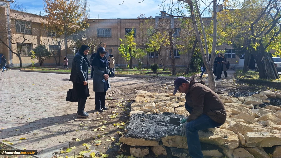 گزارش تصویری از روند ساخت المان و فضا سازی شهید گمنام در آموزشکده ملی مهارت دختران همدان 16