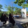 مراسم قرائت زیارت عاشورا و مرثیه سرایی به همراه غبار روبی مزار شهید گمنام به مناسبت شهادت امام جواد ع