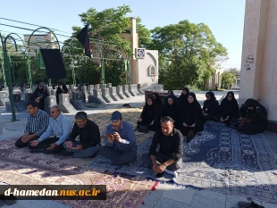 تجدید میثاق کارکنان آموزشکده ملی مهارت دختران همدان باآرمان های امام راحل و شهدا، با حضور بر مزار سردار همدانی و قرائت زیارت عاشورا، در سالروز شهادت امام محمد باقر (ع) و در آستانه ی رحلت امام خمینی (ره) 2