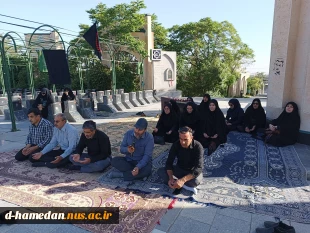 تجدید میثاق کارکنان آموزشکده ملی مهارت دختران همدان باآرمان های امام راحل و شهدا، با حضور بر مزار سردار همدانی و قرائت زیارت عاشورا، در سالروز شهادت امام محمد باقر (ع) و در آستانه ی رحلت امام خمینی (ره) 2