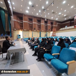 برگزاری نشست بصیرتی و جلسه‌ی پرسش و پاسخ در خصوص جنگ تحمیلی اسرائیل ویژه همکاران؛ با حضور جناب آقای محرمی؛ معاون سیاسی سپاه انصارالحسین همدان