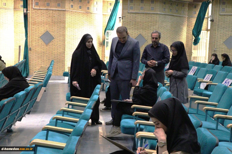 بازدید جناب آقای دکتر کاظمی، رئیس دانشگاه ملی مهارت استان همدان از اولین روز برگزاری امتحانات نیمسال دوم ۱۴۰۴ _۱۴۰۳