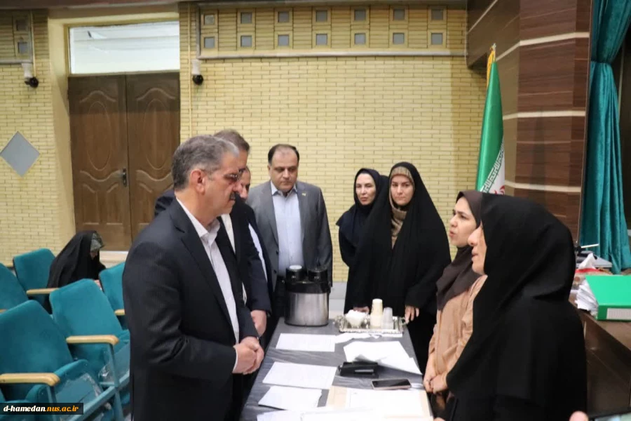بازدید دکتر زمانی، رئیس دانشگاه ملی مهارت از آموزشکده ملی مهارت دختران همدان 3